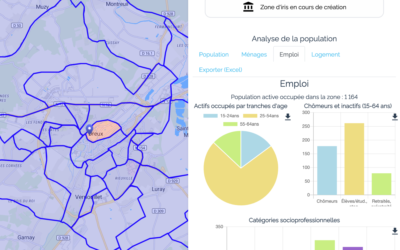 Image représentant une carte géomarketing